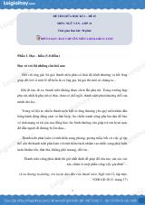 Đề kiểm tra giữa học kì I Ngữ văn 11 - Đề số 15 có lời giải chi tiết